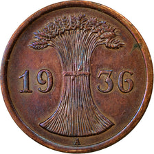Coin, GERMANY, WEIMAR REPUBLIC, 2 Reichspfennig, 1936, Berlin, VF(30-35)