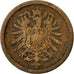 Coin, GERMANY - EMPIRE, Wilhelm I, 2 Pfennig, 1874, Berlin, VF(20-25), Copper