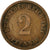 Coin, GERMANY - EMPIRE, Wilhelm I, 2 Pfennig, 1874, Berlin, VF(20-25), Copper