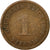 Coin, GERMANY - EMPIRE, Wilhelm I, Pfennig, 1889, Munich, VF(20-25), Copper