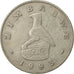 Moneta, Zimbabwe, Dollar, 1993, BB, Rame-nichel, KM:6