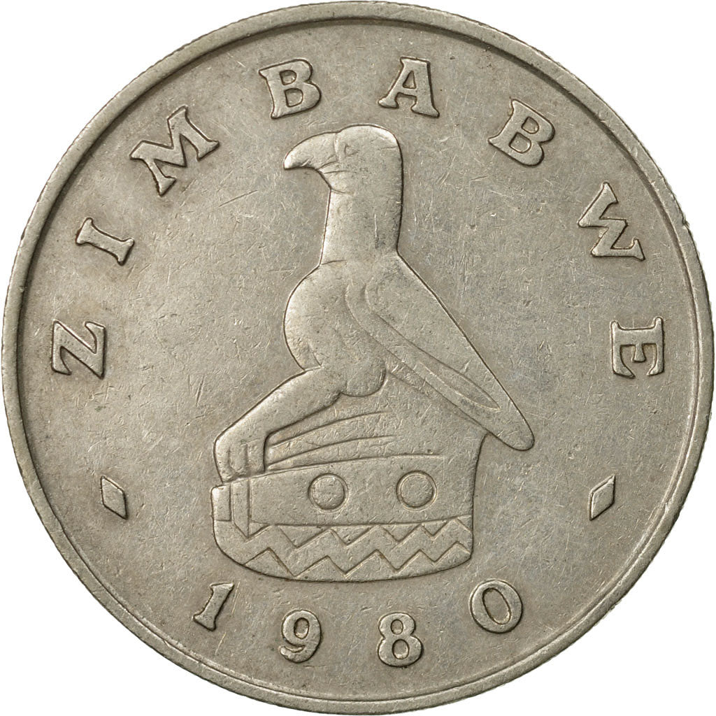Coin, Zimbabwe, Dollar, 1980, EF(40-45), Copper-nickel, KM:6