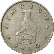 Coin, Zimbabwe, Dollar, 1980, EF(40-45), Copper-nickel, KM:6