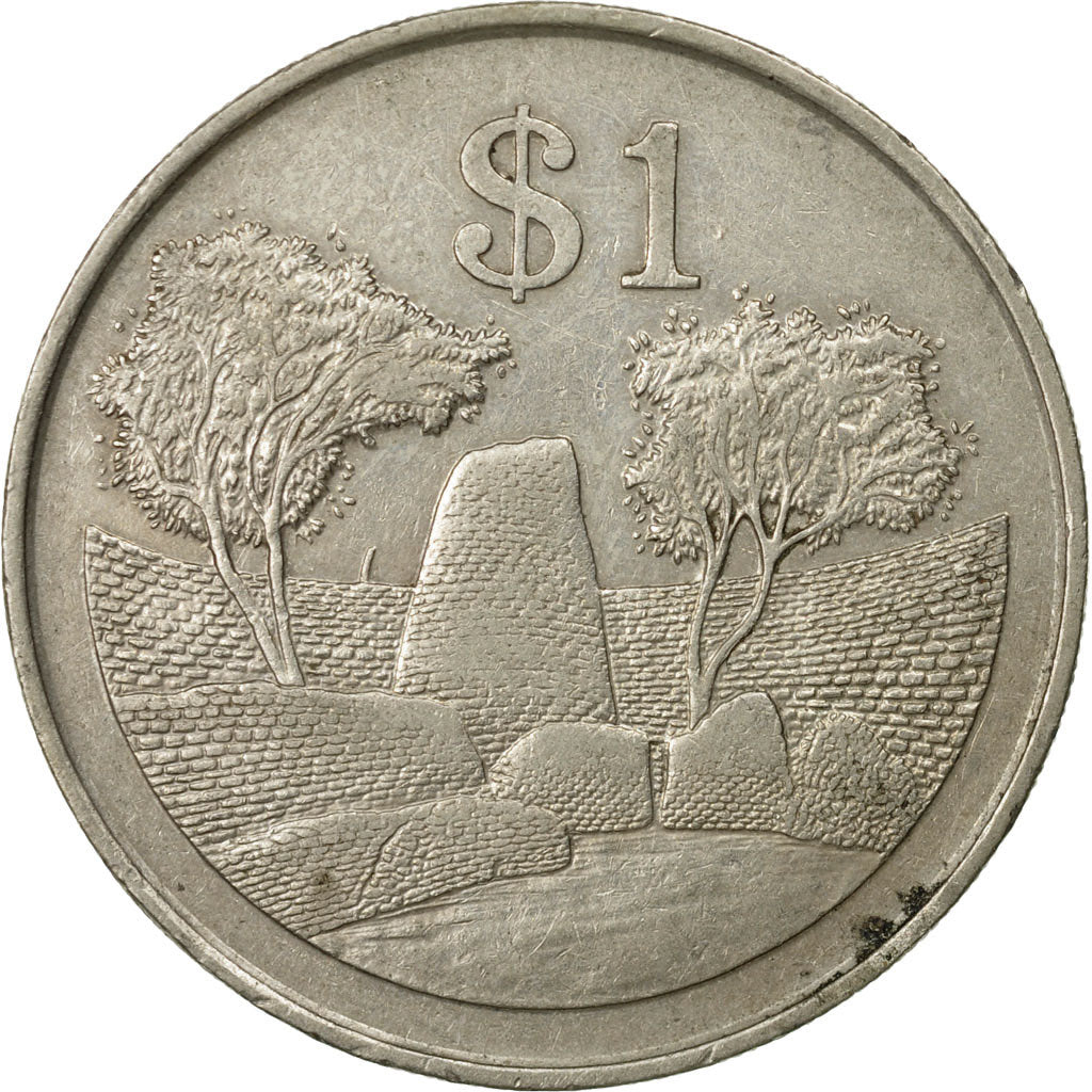 Coin, Zimbabwe, Dollar, 1980, EF(40-45), Copper-nickel, KM:6