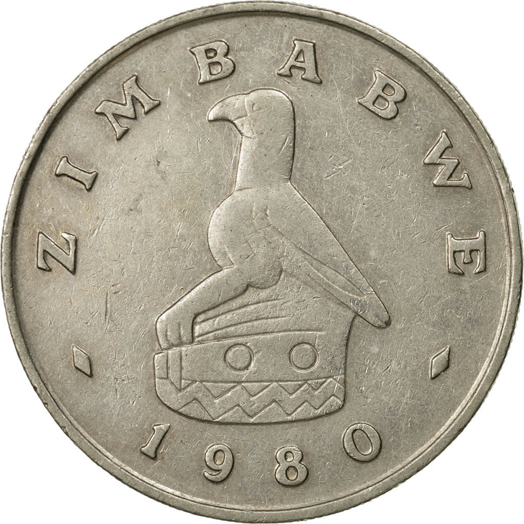 Coin, Zimbabwe, Dollar, 1980, EF(40-45), Copper-nickel, KM:6
