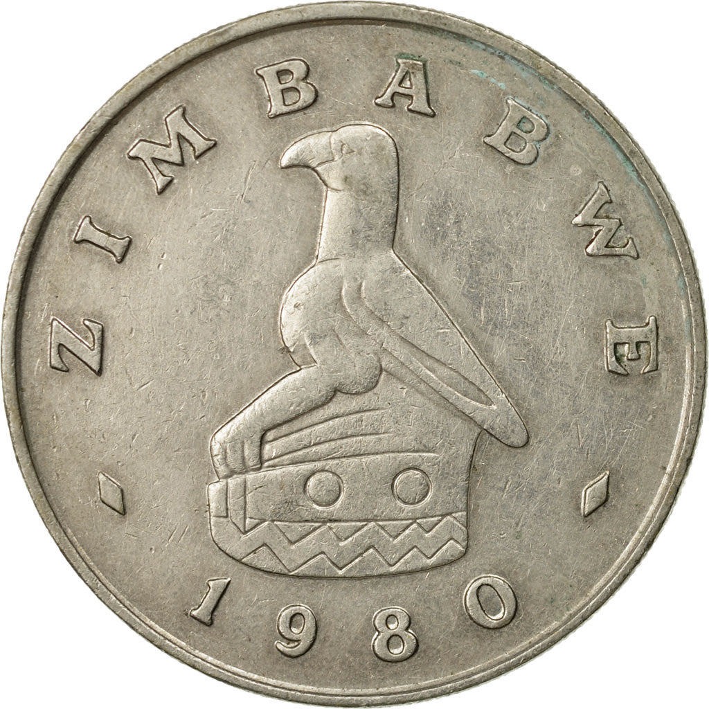 Coin, Zimbabwe, Dollar, 1980, EF(40-45), Copper-nickel, KM:6