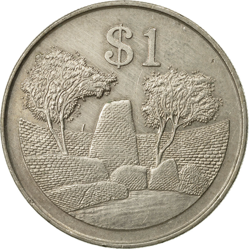 Coin, Zimbabwe, Dollar, 1980, EF(40-45), Copper-nickel, KM:6