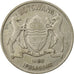 Coin, Botswana, 50 Thebe, 1980, British Royal Mint, EF(40-45), Copper-nickel