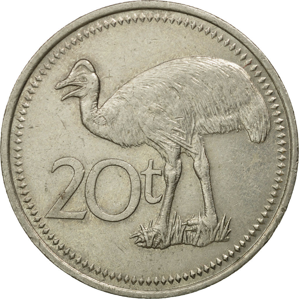 Monnaie, Papua New Guinea, 20 Toea, 1981, TTB, Copper-nickel, KM:5