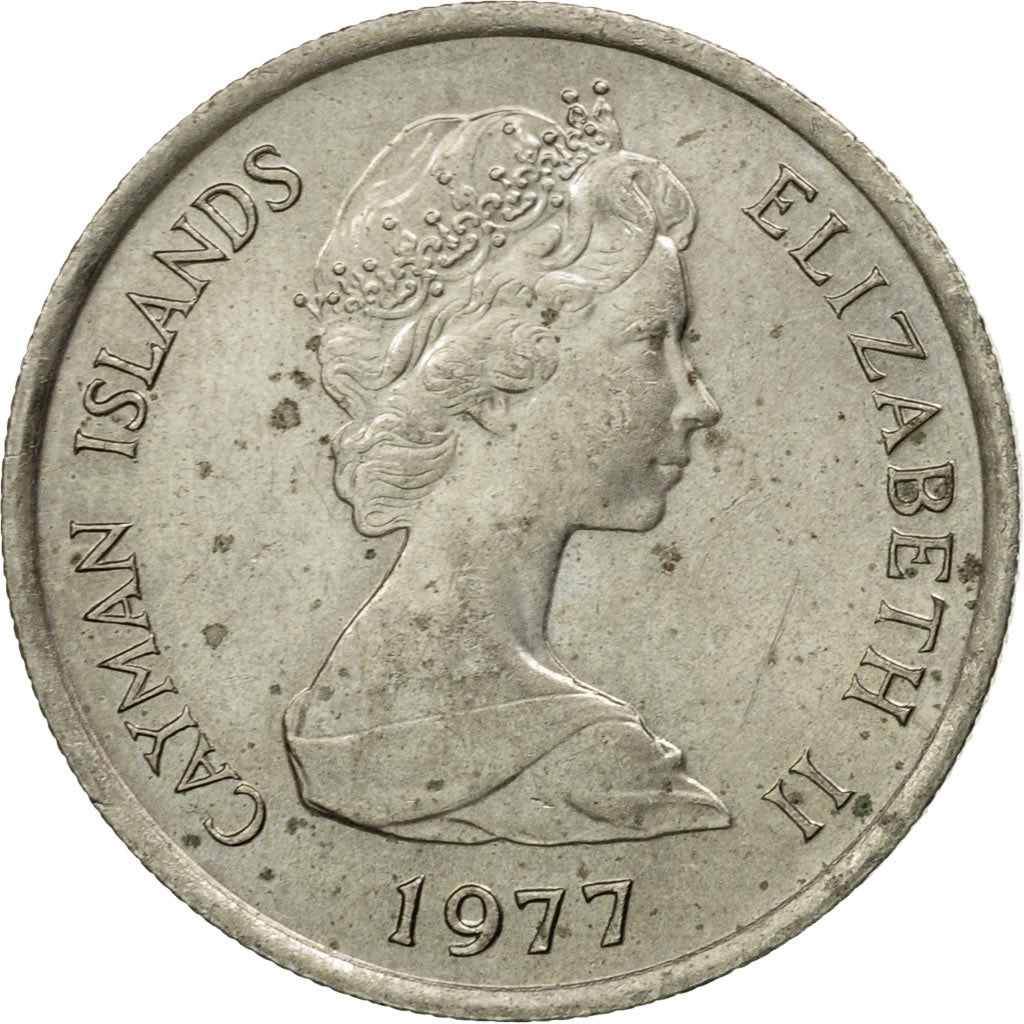 Monnaie, Îles Caïmans, Elizabeth II, 10 Cents, 1977, TTB, Copper-nickel, KM:3