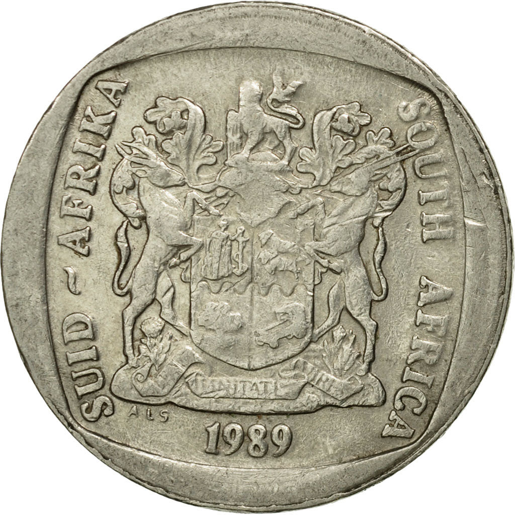 Münze, Südafrika, 2 Rand, 1989, SS, Nickel Plated Copper, KM:139