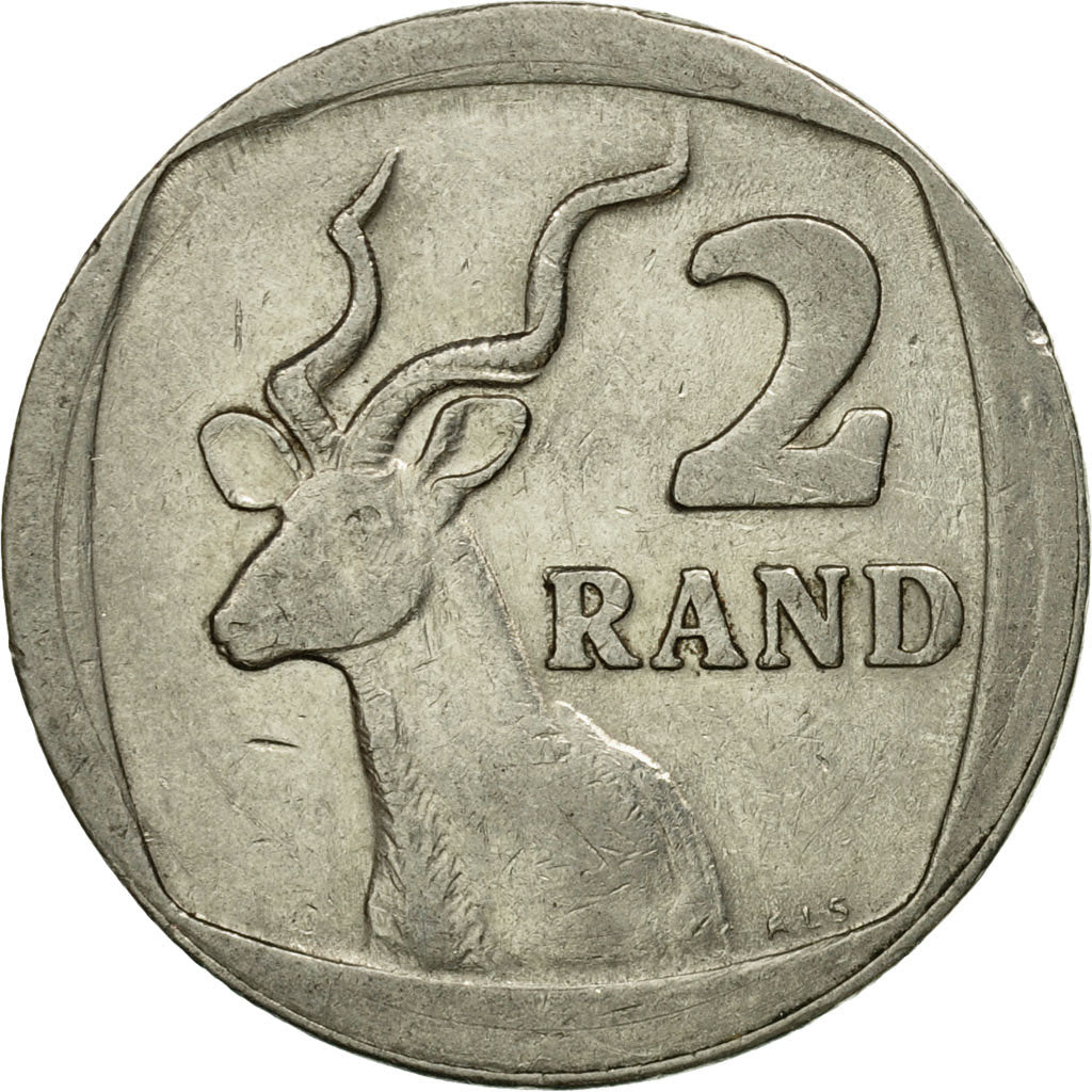 Münze, Südafrika, 2 Rand, 1989, SS, Nickel Plated Copper, KM:139