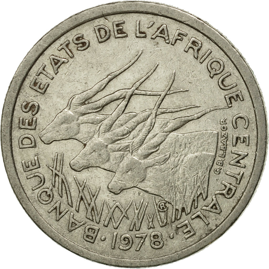 Coin, Central African States, 50 Francs, 1978, Paris, EF(40-45), Nickel, KM:11