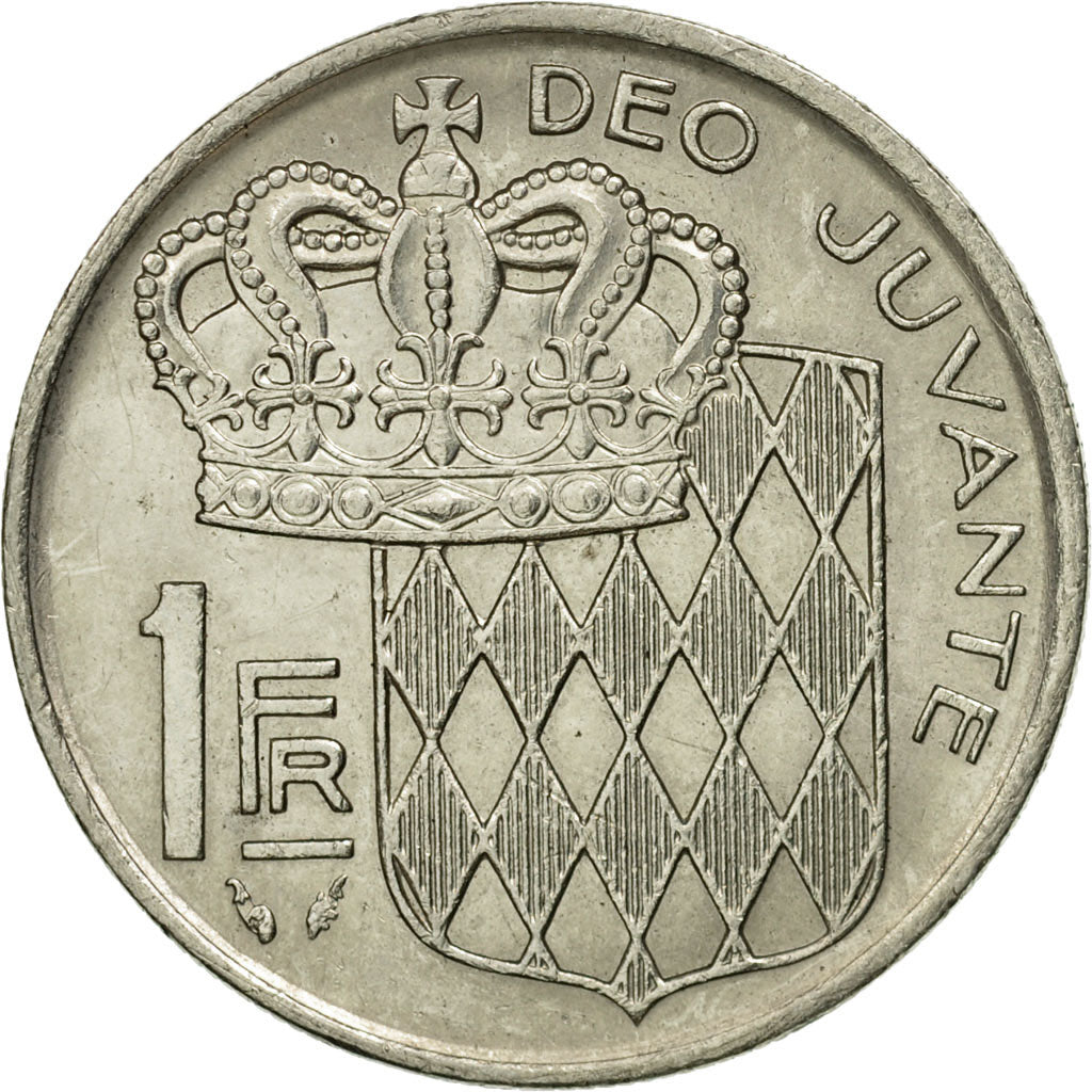 Coin, Monaco, Rainier III, Franc, 1976, AU(55-58), Nickel, KM:140, Gadoury:MC