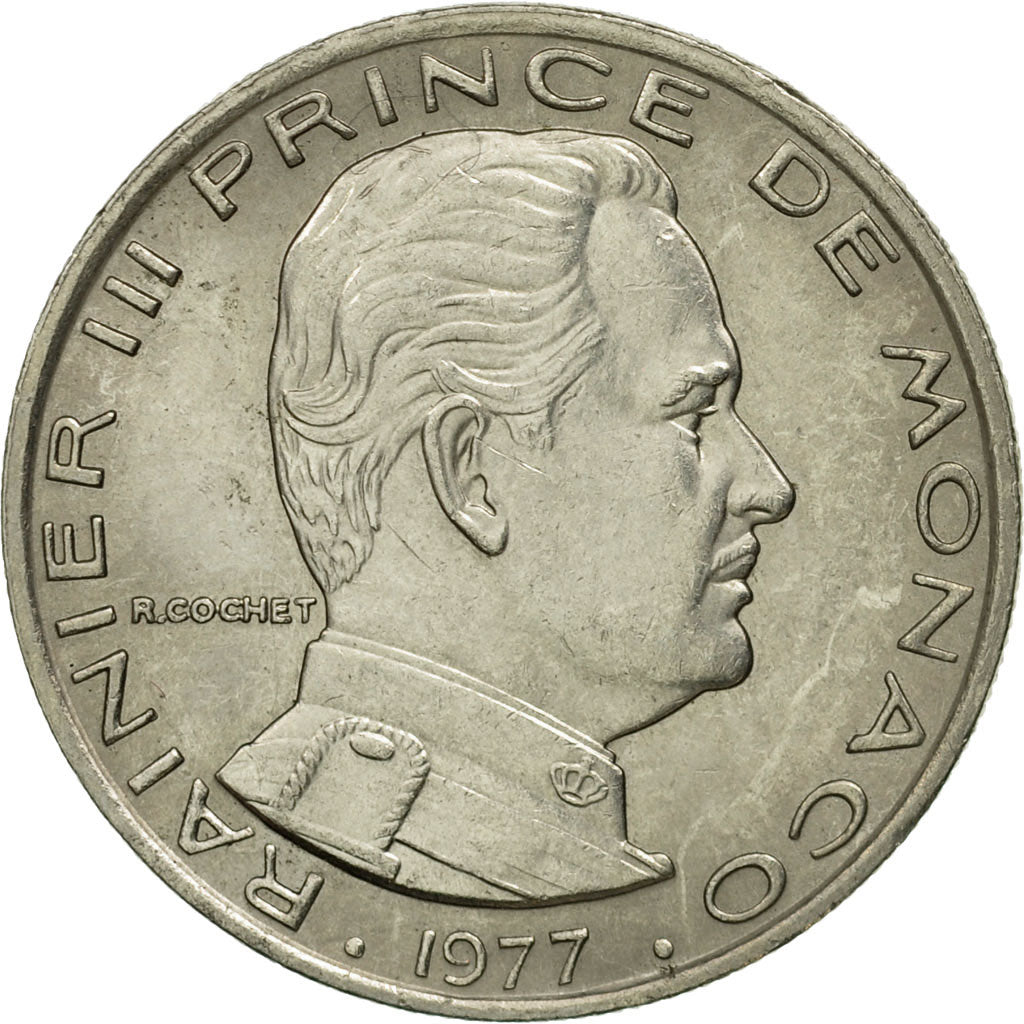 Monnaie, Monaco, Rainier III, Franc, 1977, SUP, Nickel, Gadoury:MC 150, KM:140