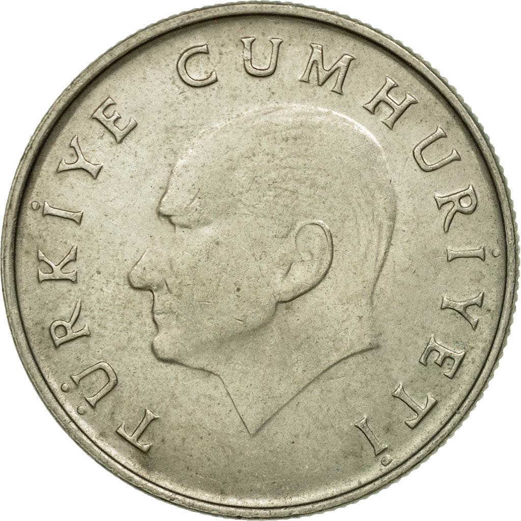 Coin, Turkey, 50 Lira, 1985, EF(40-45), Copper-Nickel-Zinc, KM:966