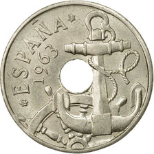 Coin, Spain, Francisco Franco, caudillo, 50 Centimos, 1965, AU(55-58)