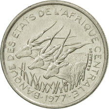 Coin, Central African States, 50 Francs, 1977, Paris, EF(40-45), Nickel, KM:11