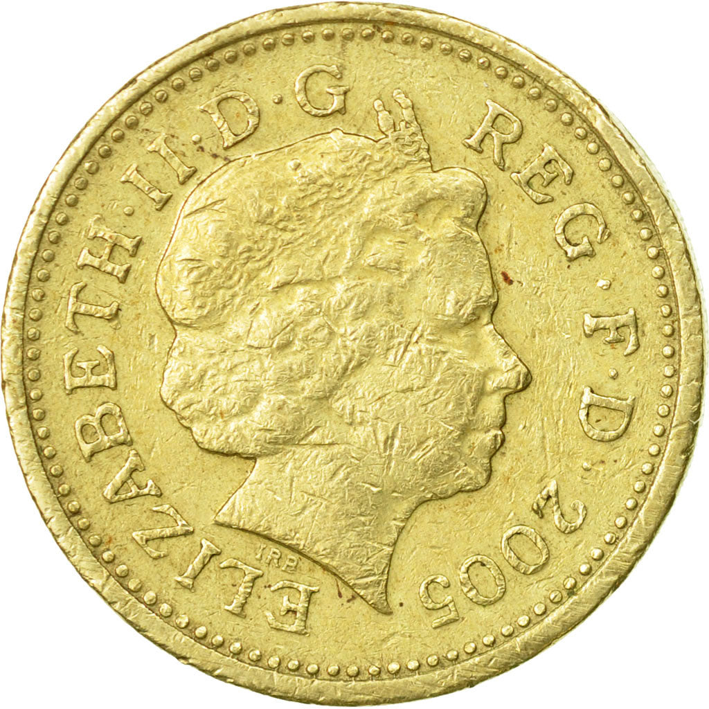 Coin, Great Britain, Elizabeth II, Pound, 2005, British Royal Mint, VF(30-35)