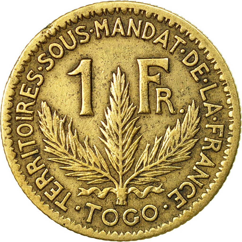 Coin, Togo, Franc, 1924, Paris, EF(40-45), Aluminum-Bronze, KM:2