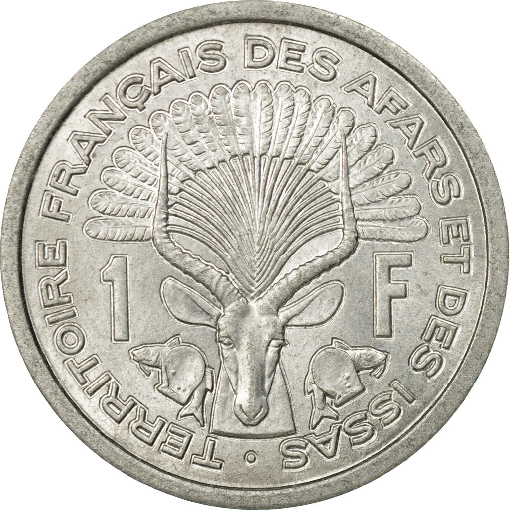 Coin, FRENCH AFARS & ISSAS, Franc, 1971, Paris, AU(55-58), Aluminum, KM:16