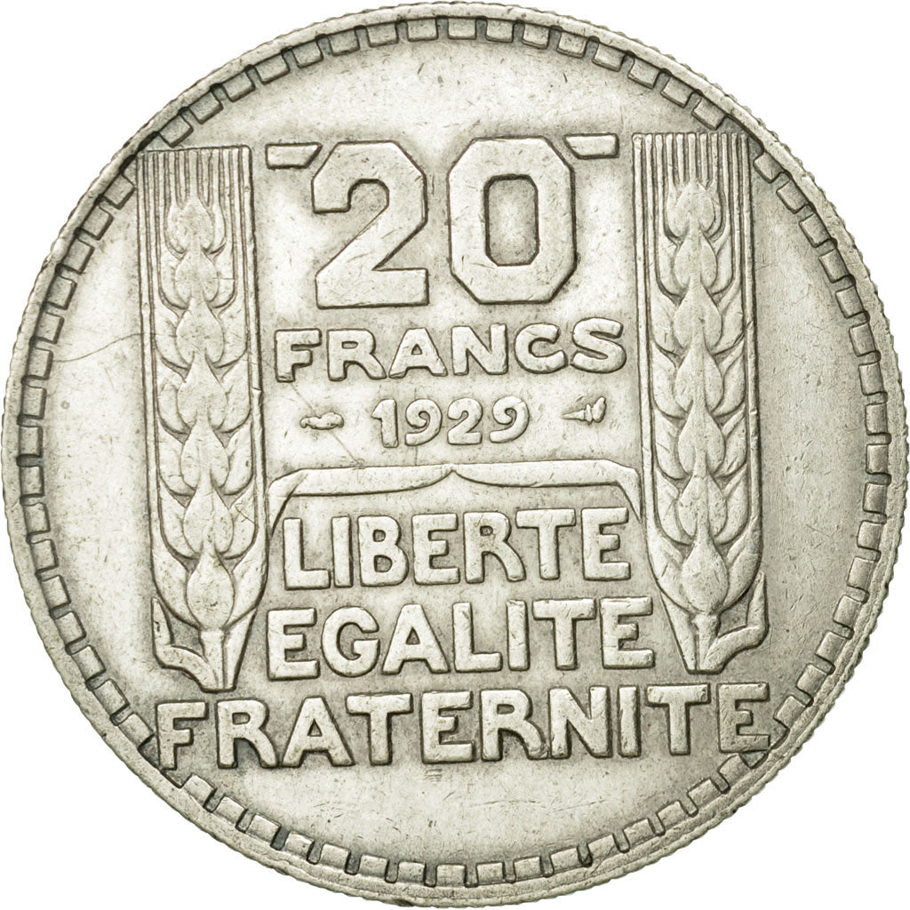 Coin, France, Turin, 20 Francs, 1929, Paris, EF(40-45), Silver, KM:879