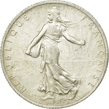 Coin, France, Semeuse, 2 Francs, 1917, Paris, EF(40-45), Silver, KM:845.1