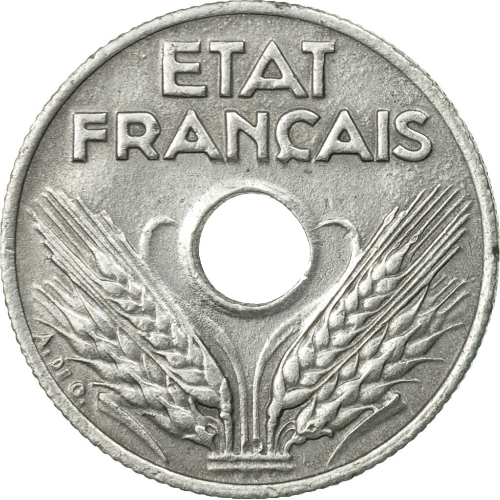 Coin, France, État français, 10 Centimes, 1943, Paris, EF(40-45), Zinc