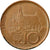 Moneda, República Checa, 10 Korun, 1995, MBC, Cobre chapado en acero, KM:4
