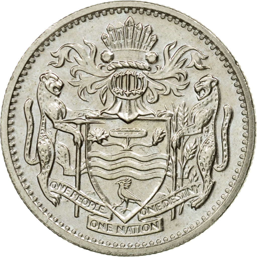 Coin, Guyana, 10 Cents, 1990, EF(40-45), Copper-nickel, KM:33