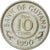 Monnaie, Guyana, 10 Cents, 1990, TTB, Copper-nickel, KM:33