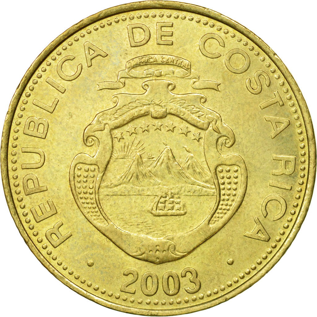 Moneda, Costa Rica, 500 Colones, 2003, MBC, Cobre - aluminio - níquel, KM:239.1