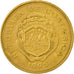 Moneda, Costa Rica, 25 Colones, 1995, MBC, Latón chapado en acero, KM:229
