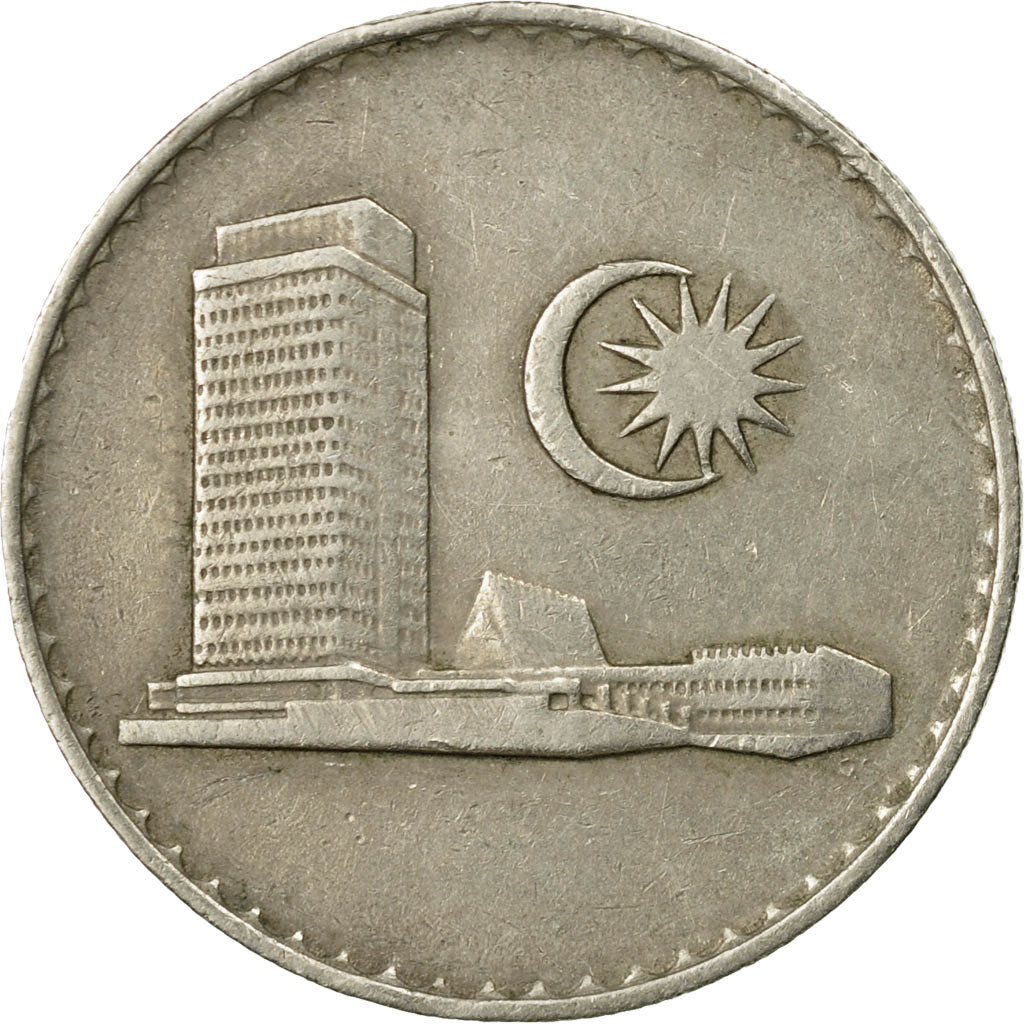 Coin, Malaysia, 20 Sen, 1982, Franklin Mint, EF(40-45), Copper-nickel, KM:4