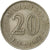Moneda, Malasia, 20 Sen, 1982, Franklin Mint, MBC, Cobre - níquel, KM:4