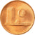 Moneta, Malezja, Sen, 1987, EF(40-45), Miedź powlekana stalą, KM:1a