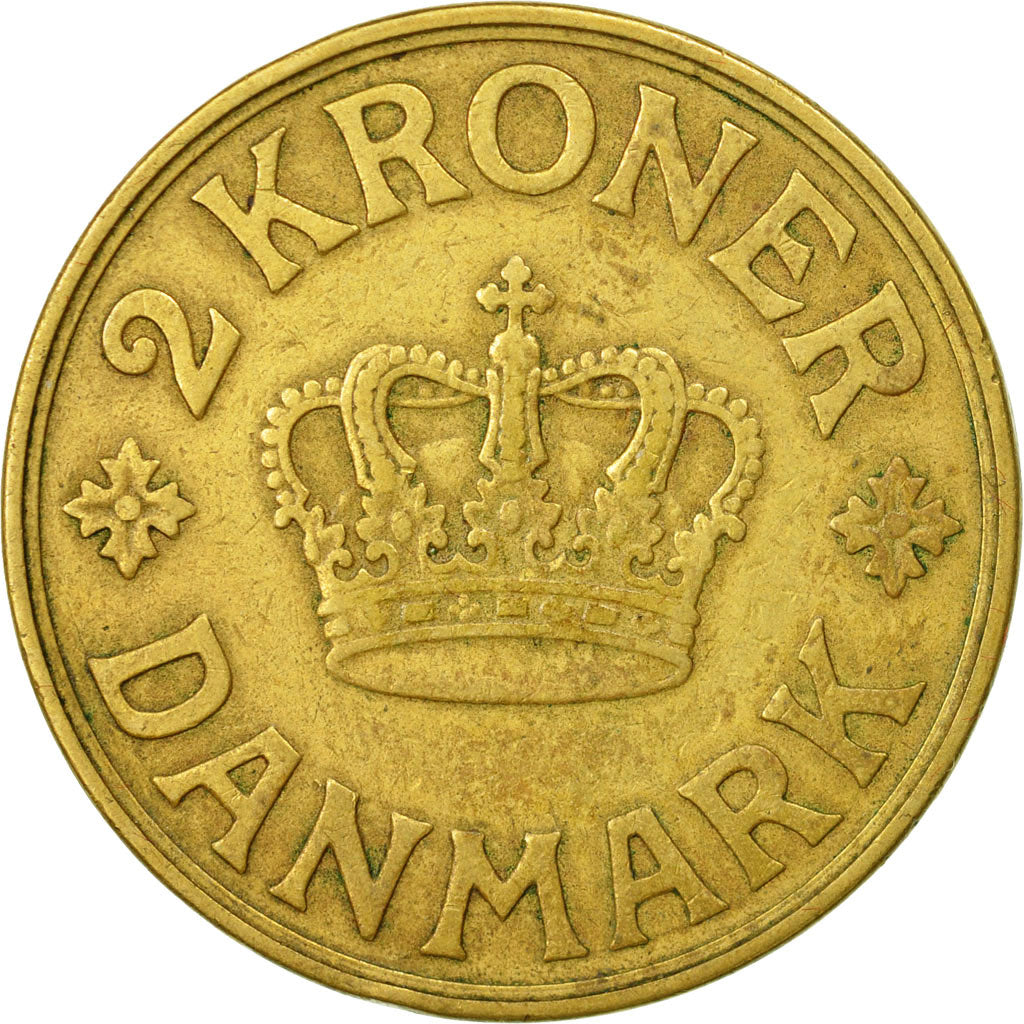 Coin, Denmark, Christian X, 2 Kroner, 1936, Copenhagen, EF(40-45)