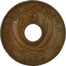 Monnaie, EAST AFRICA, Elizabeth II, 5 Cents, 1956, TTB, Bronze, KM:37