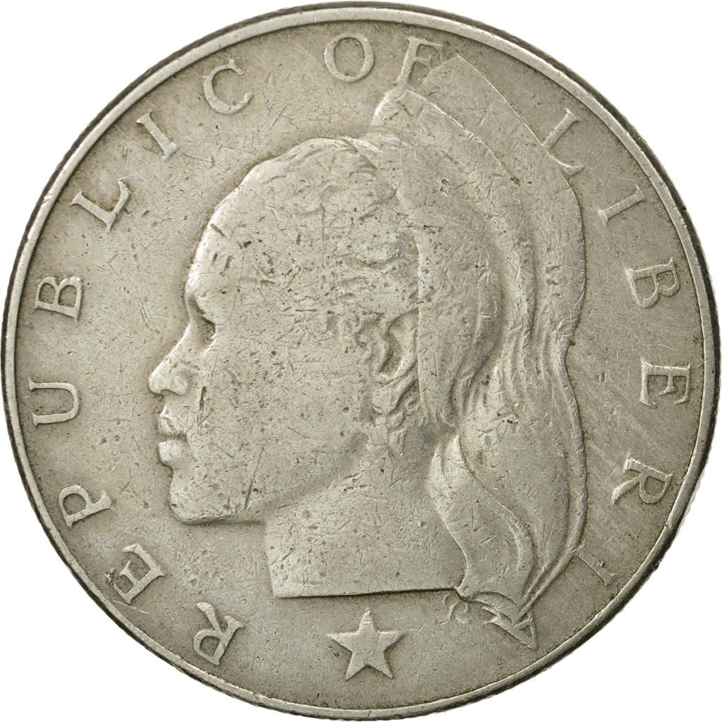 Coin, Liberia, Dollar, 1970, VF(30-35), Copper-nickel, KM:18a.2