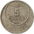 Monnaie, Tunisie, Muhammad al-Amin Bey, 5 Francs, 1957, Paris, TTB