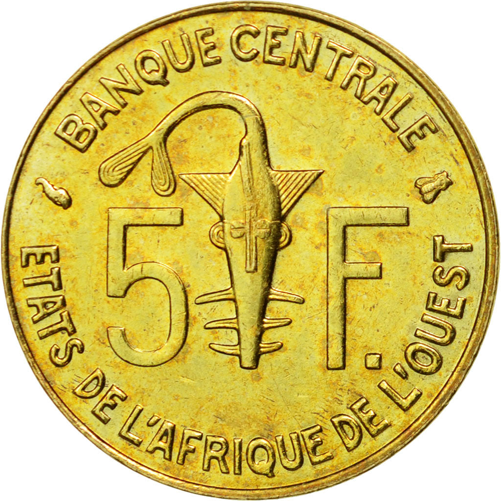 Coin, West African States, 5 Francs, 1997, Paris, EF(40-45)