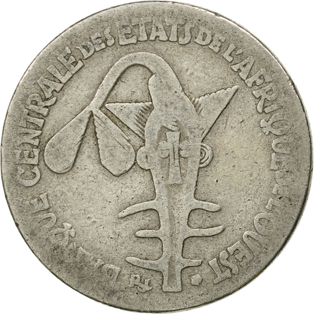 Coin, West African States, 50 Francs, 1972, Paris, VF(20-25), Copper-nickel