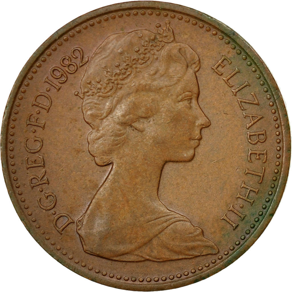 Coin, Great Britain, Elizabeth II, Penny, 1982, EF(40-45), Bronze, KM:927