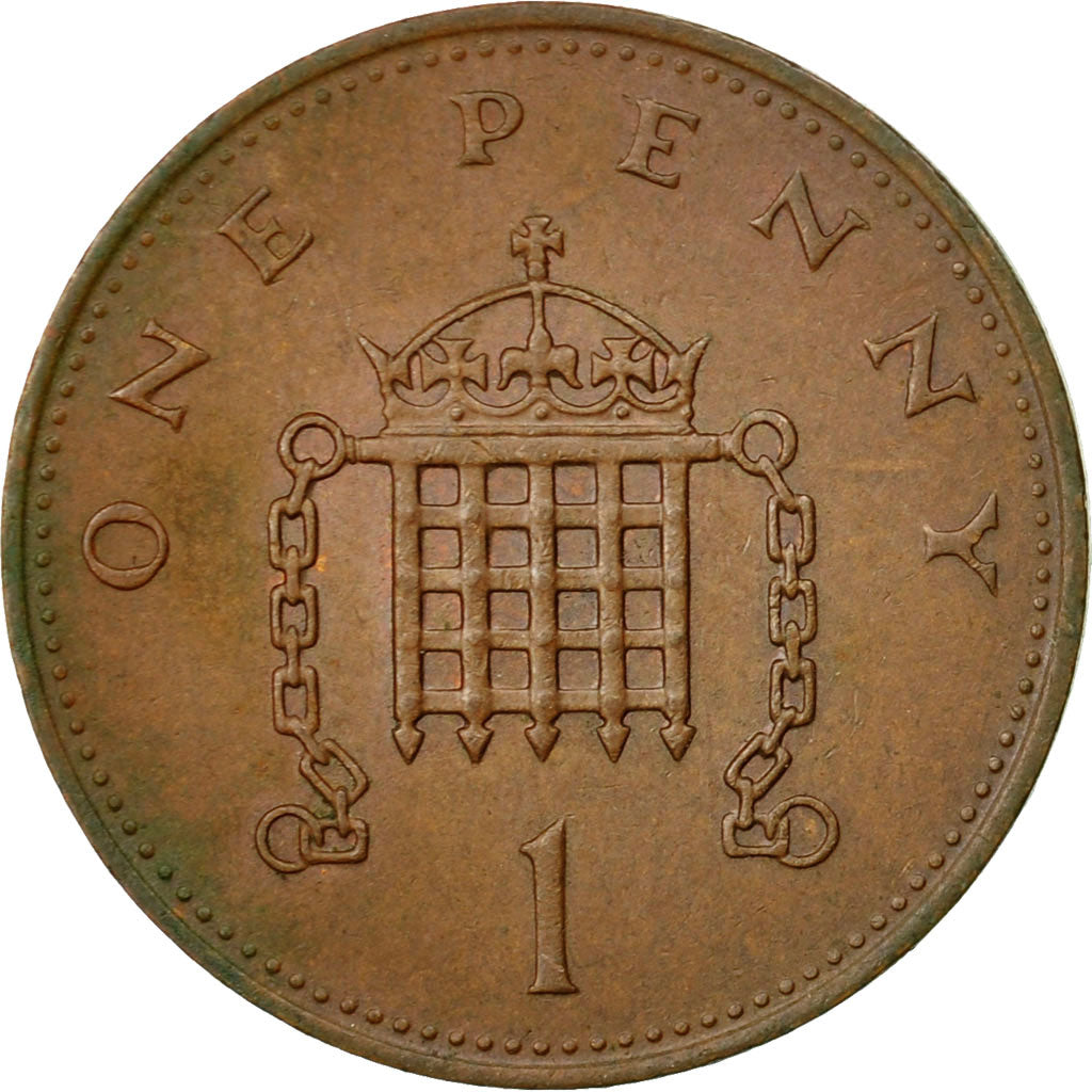 Coin, Great Britain, Elizabeth II, Penny, 1982, EF(40-45), Bronze, KM:927