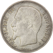 Coin, France, Napoleon III, Napoléon III, Franc, 1858, Paris, AU(50-53)