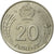Moneda, Hungría, 20 Forint, 1985, MBC, Cobre - níquel, KM:630