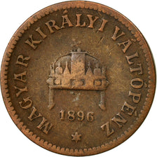 Munten, Hongarije, Franz Joseph I, 2 Filler, 1896, Kormoczbanya, FR, Bronze