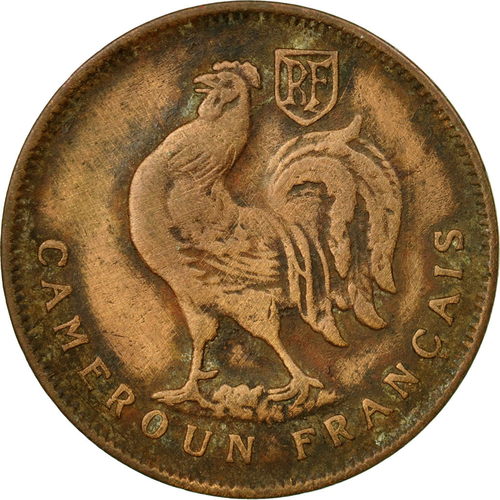 Coin, Cameroon, Franc, 1943, Pretoria, VF(30-35), Bronze, KM:5