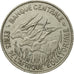 Coin, EQUATORIAL AFRICAN STATES, 100 Francs, 1967, Paris, AU(55-58), Nickel