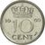 Moneda, Países Bajos, Juliana, 10 Cents, 1969, MBC, Níquel, KM:182